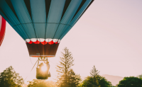 wind safety monitoring for hot air balloon